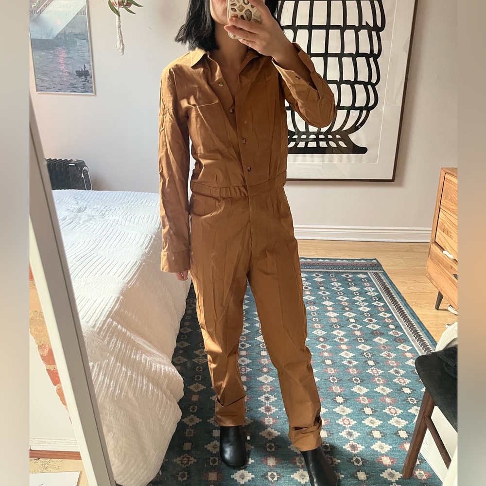 Baserange Jumpsuit in Camel